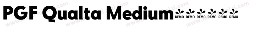 PGF Qualta Medium字体转换
